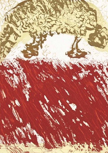 Per Kirkeby - Ohne Titel, 2003, Farbradierung, 64 x 49 cm Kunstprojekte Leyerseder